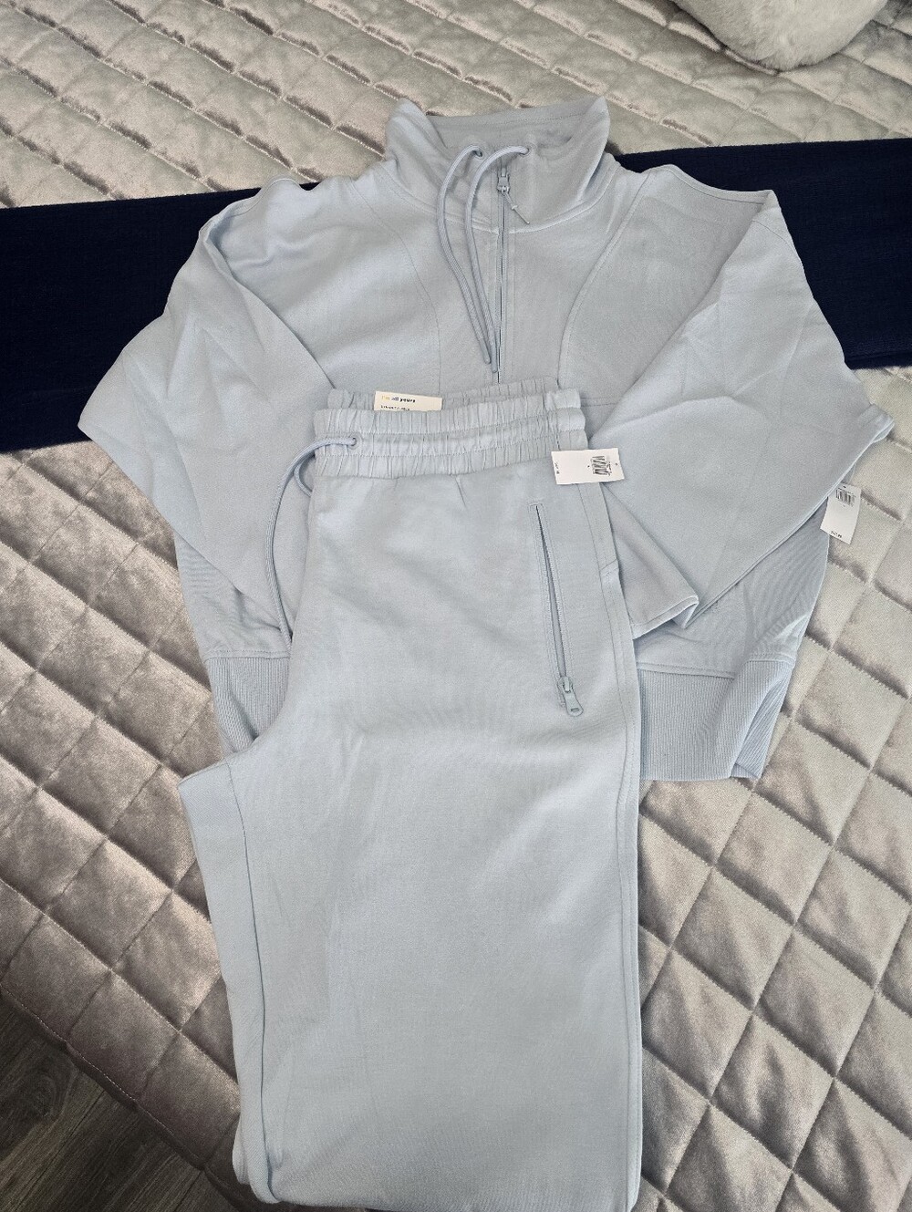 Women's Light Blue Jogger Set- Premium Casual Fit